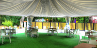 Event-Zelt im Restaurant Epidavros